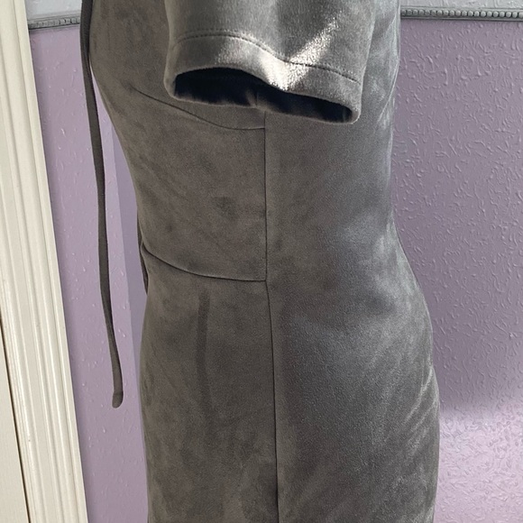 Lulu’s Lace Up Olive Green Dress - Picture 9 of 14